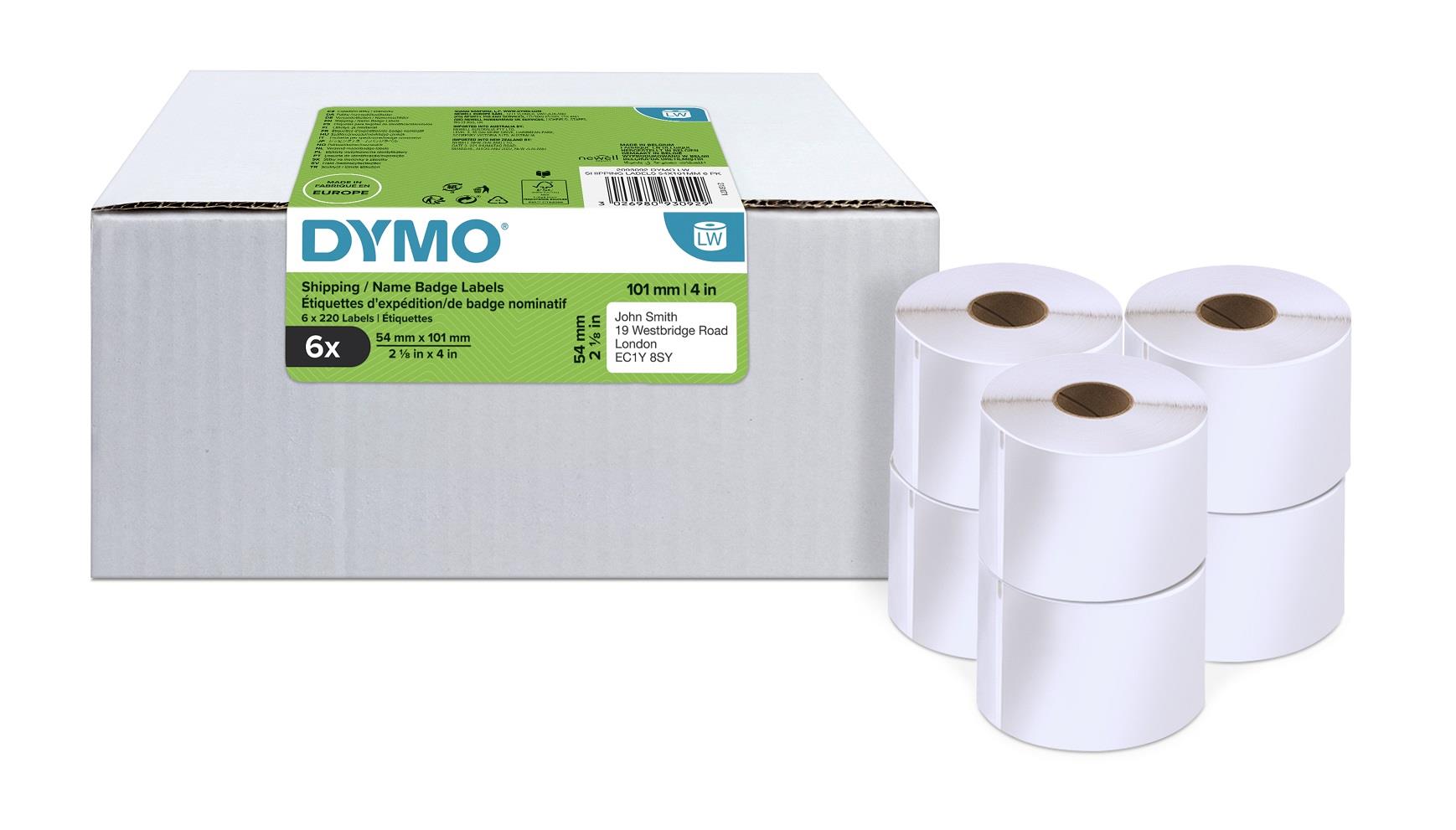 Dymo LabelWriter štítky 101 x 54mm, 6x220ks, 2093092