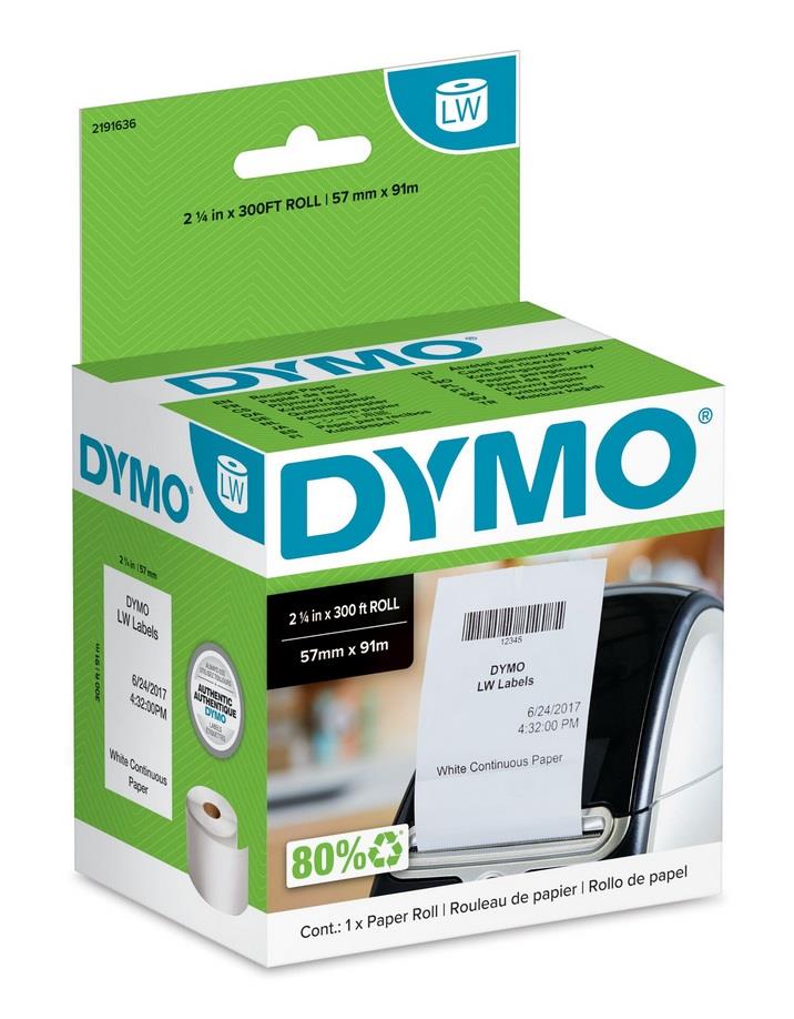 Dymo LabelWriter štítky 57 x 91mm, role 91m, 2191636