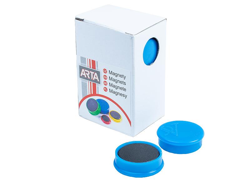Magnety ARTA průměr 30mm, modré (10ks v balení)