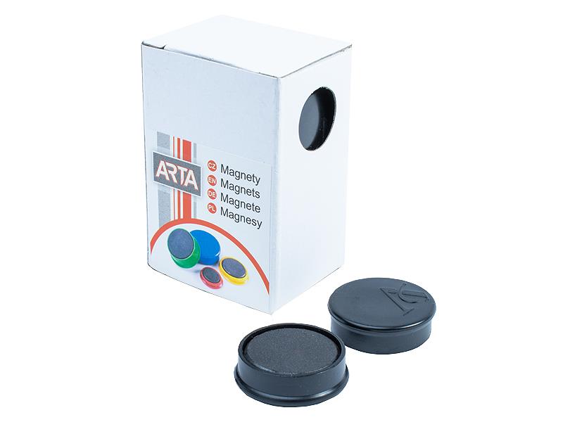 Magnety ARTA průměr 30mm, černé (10ks v balení)
