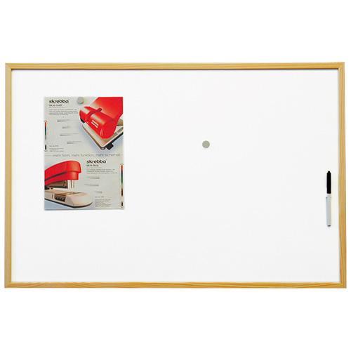 Magnetická tabule 90 x 60 cm s lakovaným povrchem v dřevěném rámu - DI-BSTCO6090W