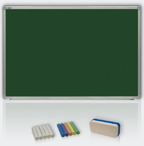 Zelená magnetická tabule pro popis křídou 120x180 - keramická, ALU23