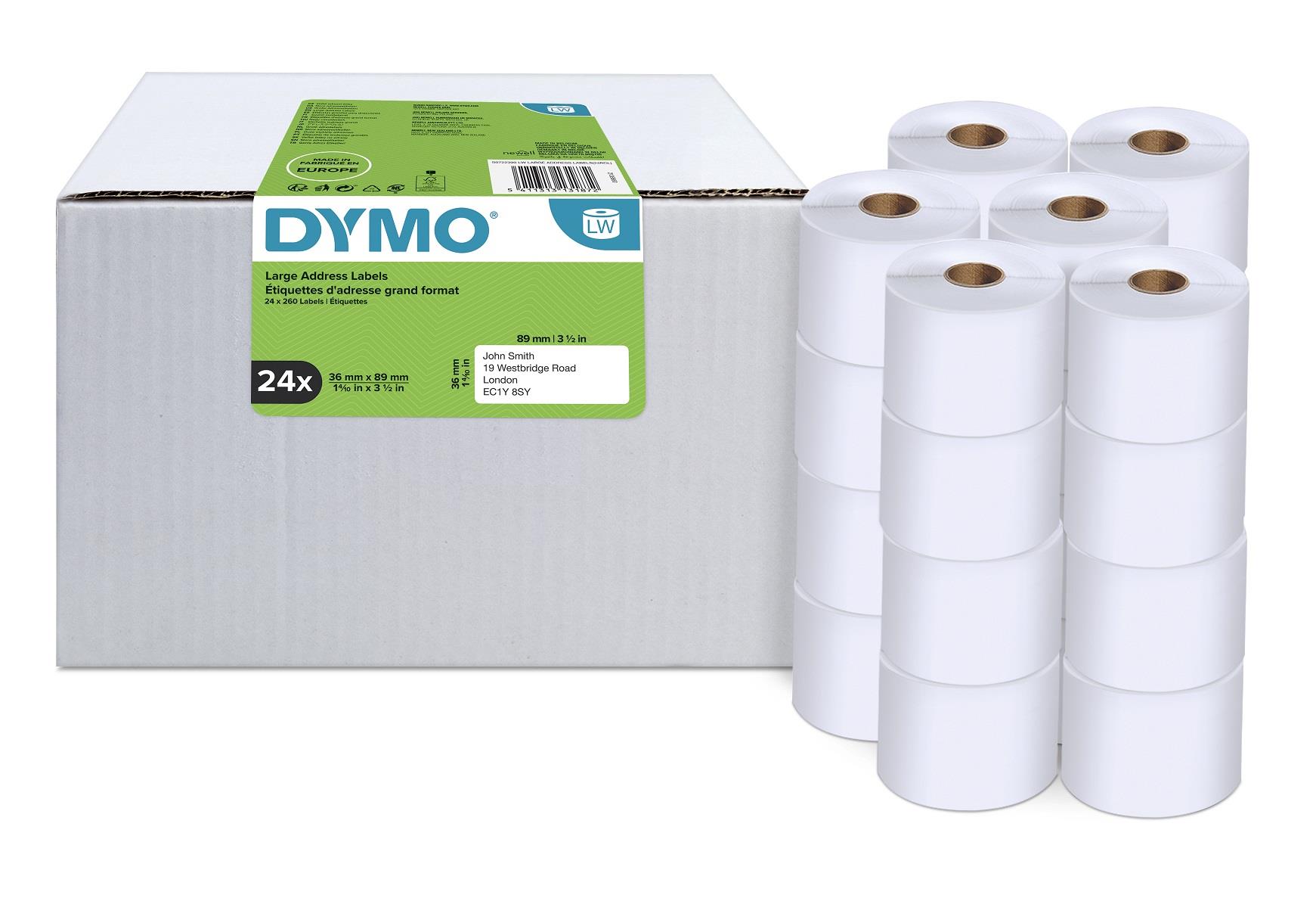 Dymo LabelWriter štítky 89 x 36mm, 24x260ks, S0722390