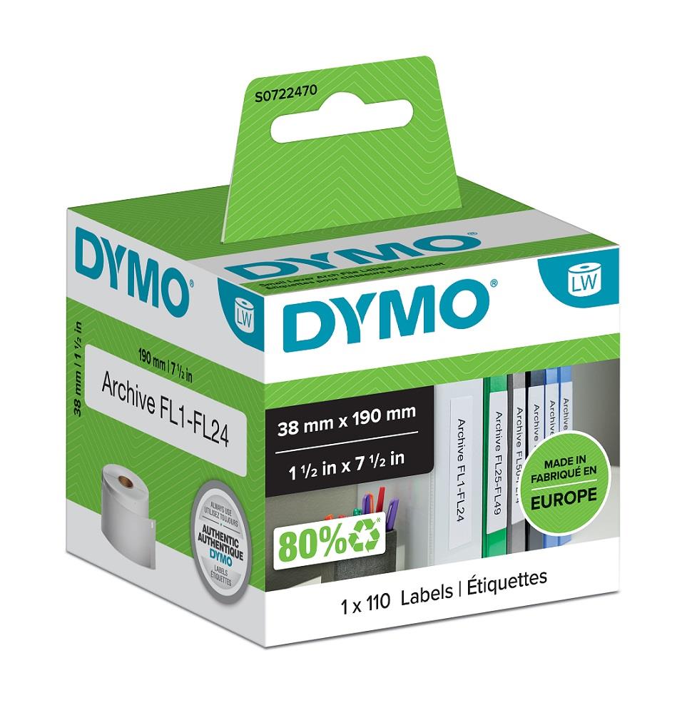 Dymo LabelWriter štítky 38 x 190mm, 110ks, S0722470