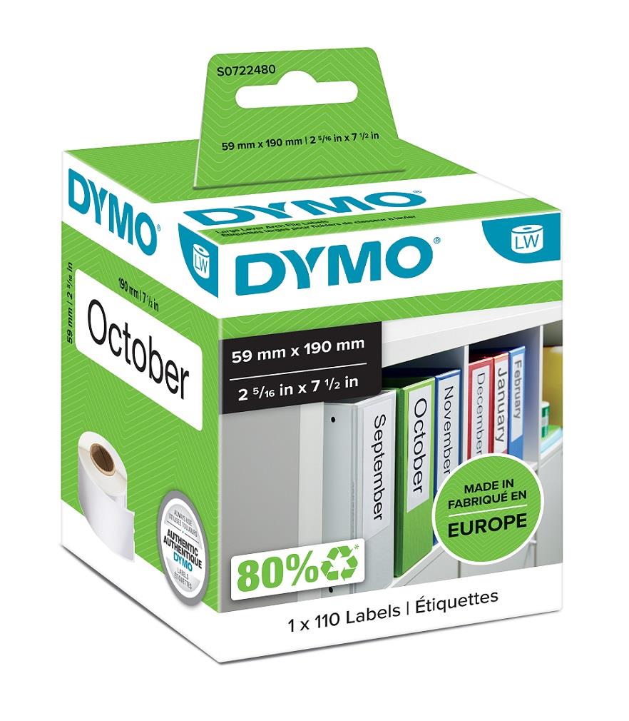Dymo LabelWriter štítky 190 x 59mm, 110ks, S0722480