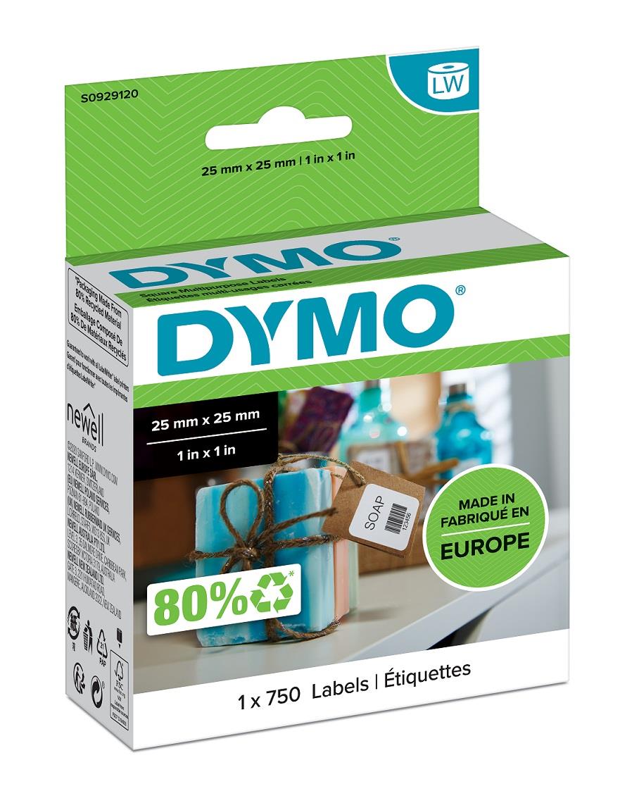 Dymo LabelWriter štítky 25 x 25mm, 750ks, S0929120