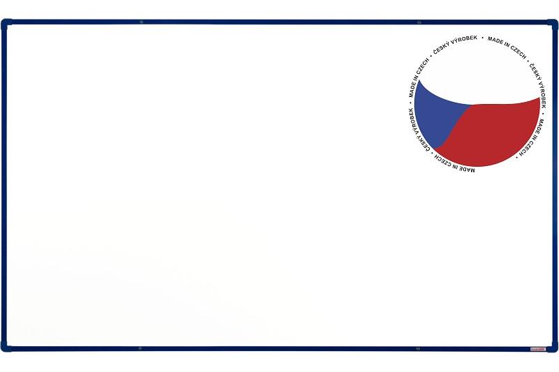 Bílá keramická tabule boardOK 200x120 - modrá