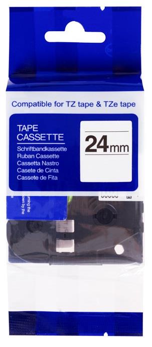 Kompatibilní páska s Brother TZe-251 24mm x 8m, černá na bílé