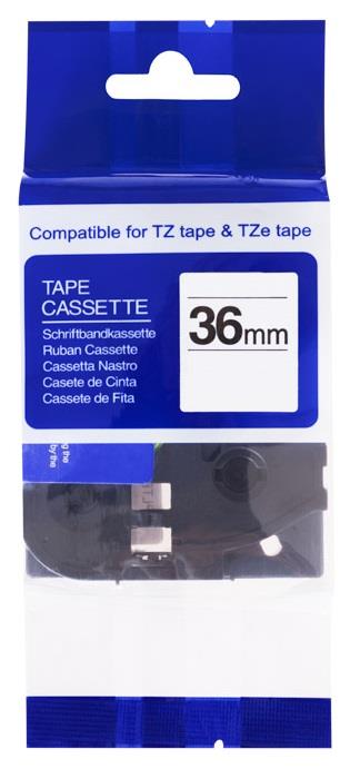 Kompatibilní páska s Brother TZe-261 36mm x 8m, černá na bílé