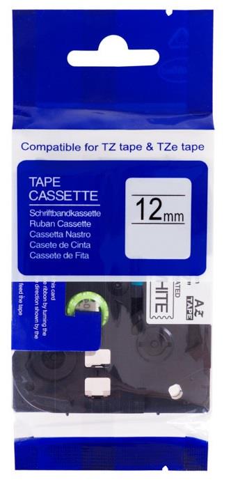 Kompatibilní páska s Brother TZe-131 12mm x 8m, černá na průhledné