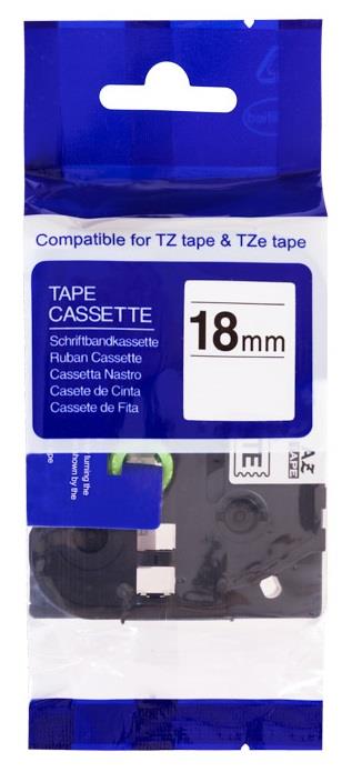 Kompatibilní páska s Brother TZe-241 18mm x 8m, černá na bílé