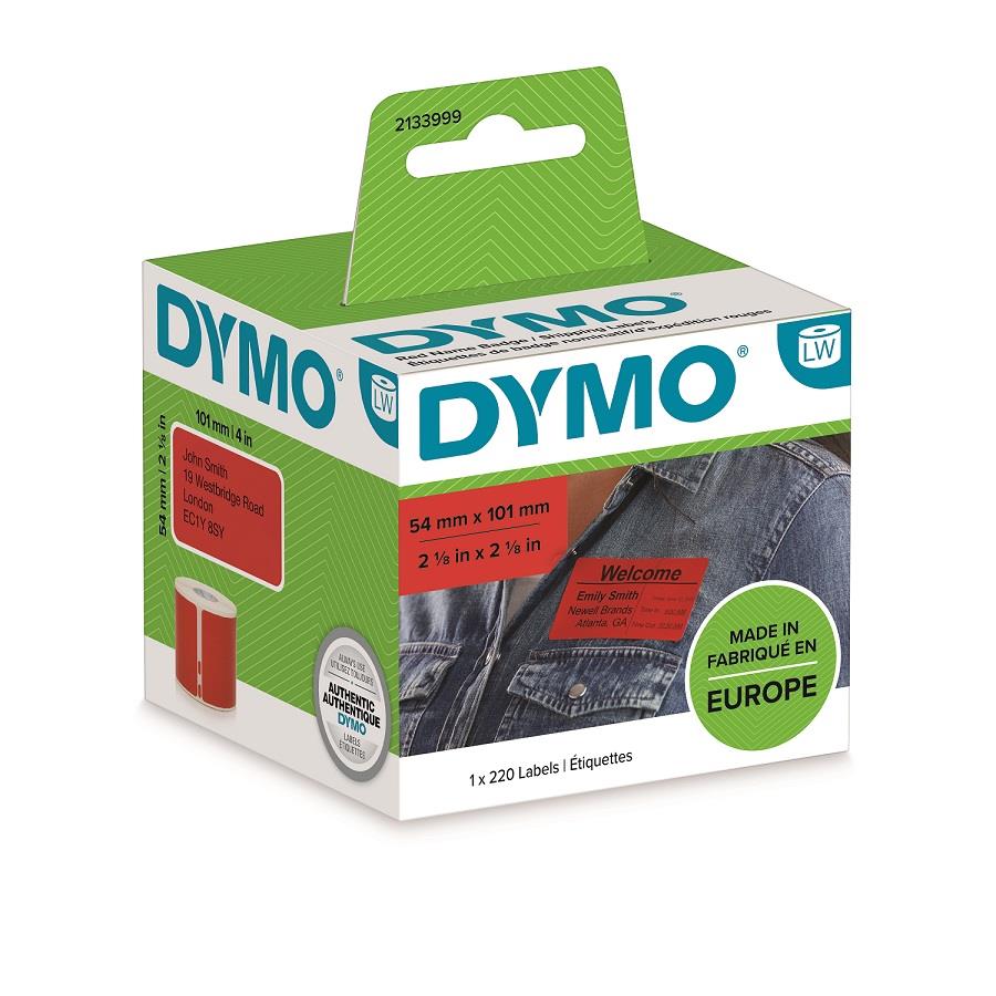 Dymo LabelWriter štítky - červené 101 x 54mm, 220ks, 2133399